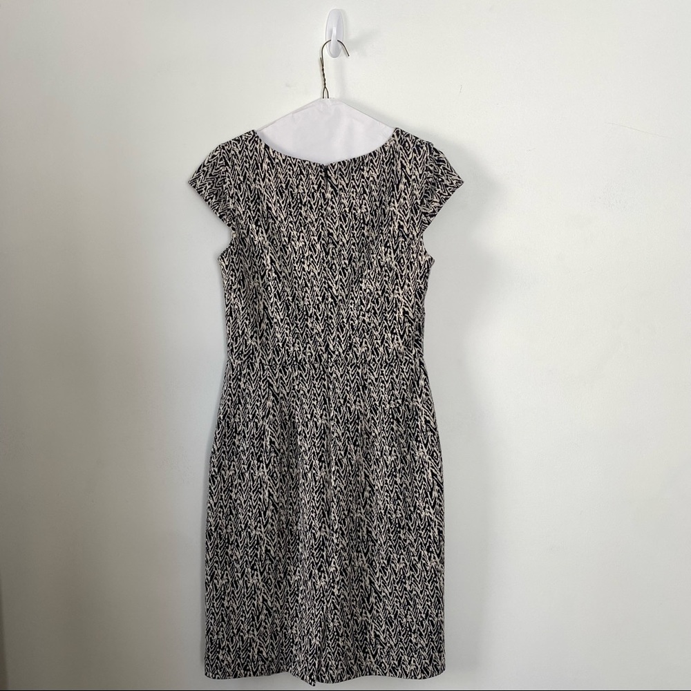 calvin klein black + ivory knit dress - Picture 2 of 8